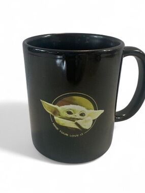Star Wars The Child (Grogu) Black Ceramic Coffee Mug
